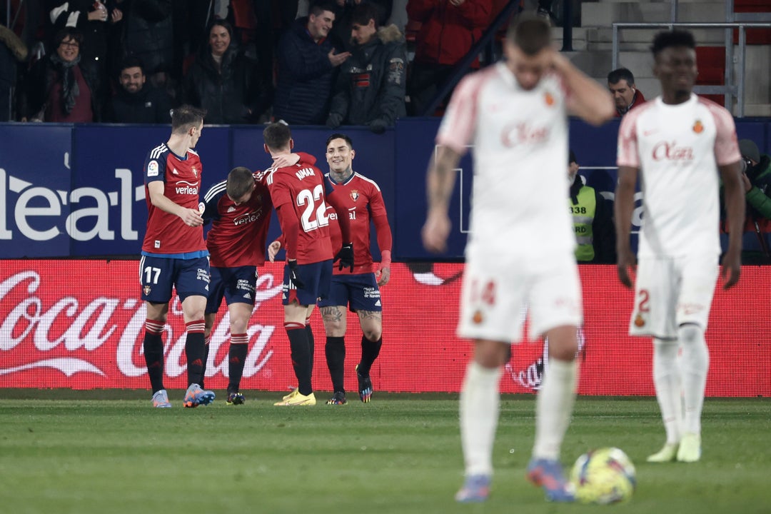 Osasuna suma la primera victoria del año ante el Mallorca Osasuna suma la primera victoria del año ante el Mallorca