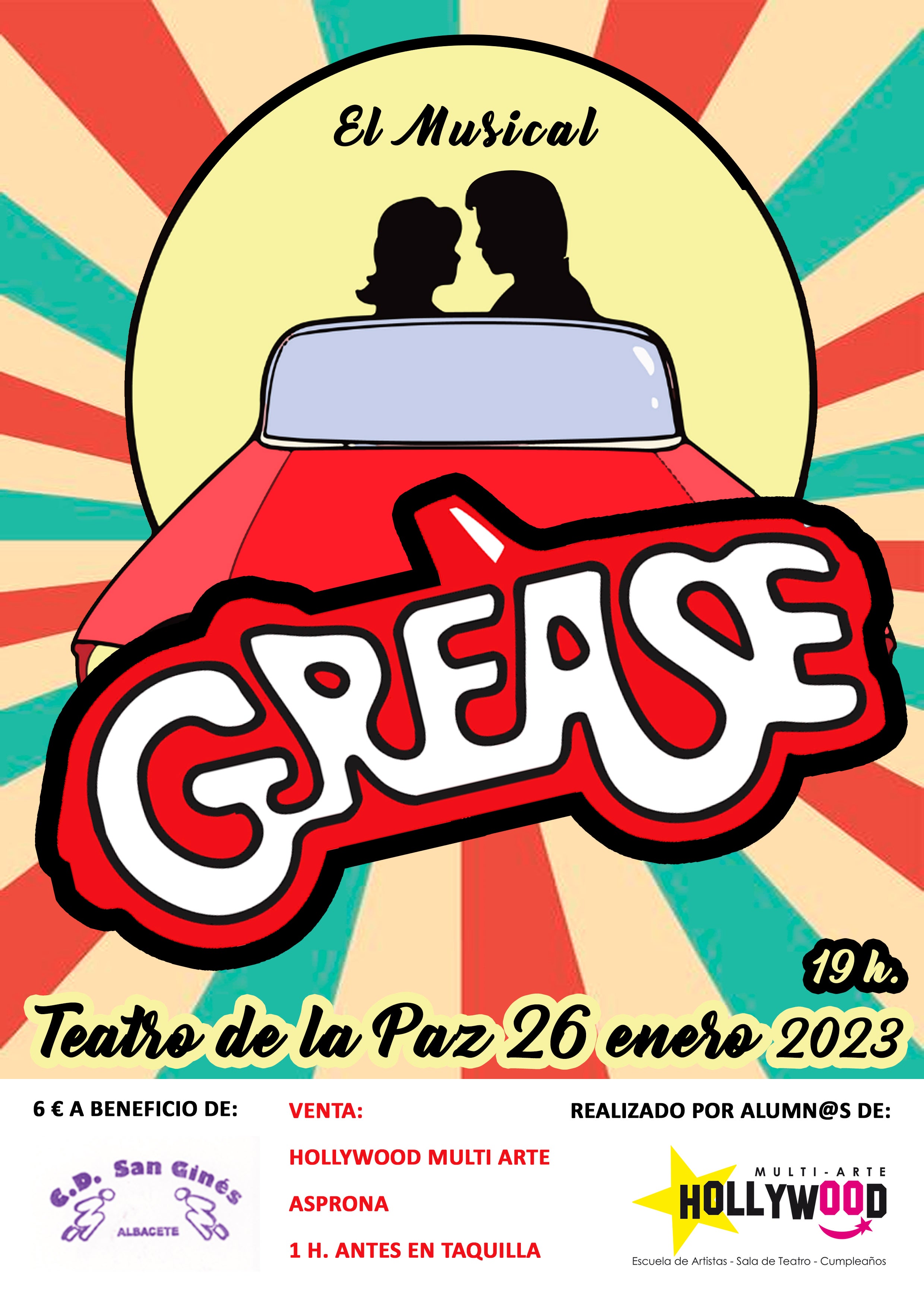 El musical de Grease llega al Teatro de la Paz a beneficio de Asprona El musical de Grease llega al Teatro de la Paz a beneficio de Asprona