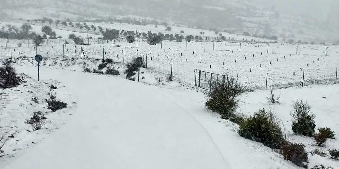 Primeras nieves de enero en Cuenca, que condicionan la circulación en la red viaria Primeras nieves de enero en Cuenca, que condicionan la circulación en la red viaria