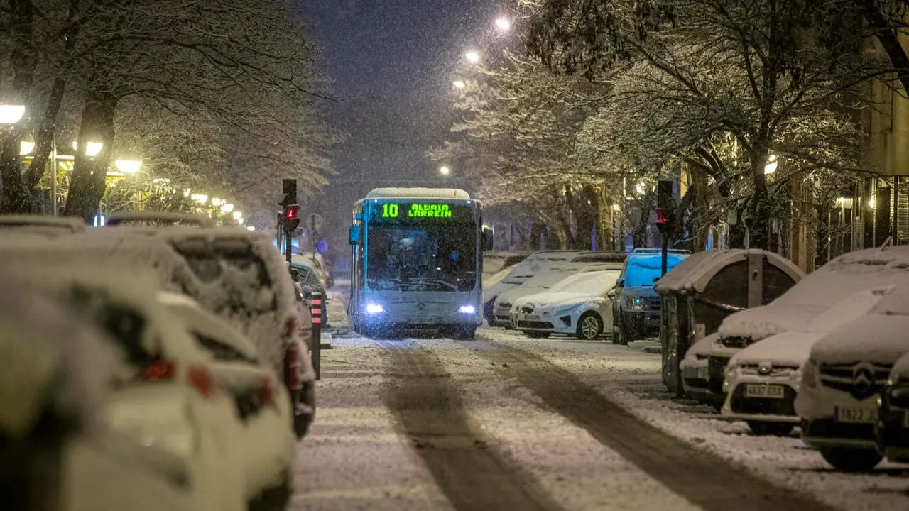Nieve en Vitoria