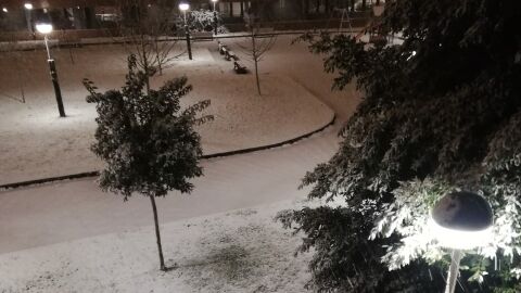 Nieve en Vitoria 