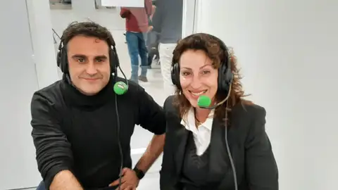 Fran Fernández y María del Mar Vázquez, alcaldesa de Almería, en FITUR 2023 Fran Fernández y María del Mar Vázquez, alcaldesa de Almería, en FITUR 2023