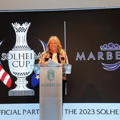 La alcaldesa, Ángeles Muñoz, durante el acto de inauguración del stand de Marbella en Fitur La alcaldesa, Ángeles Muñoz, durante el acto de inauguración del stand de Marbella en Fitur