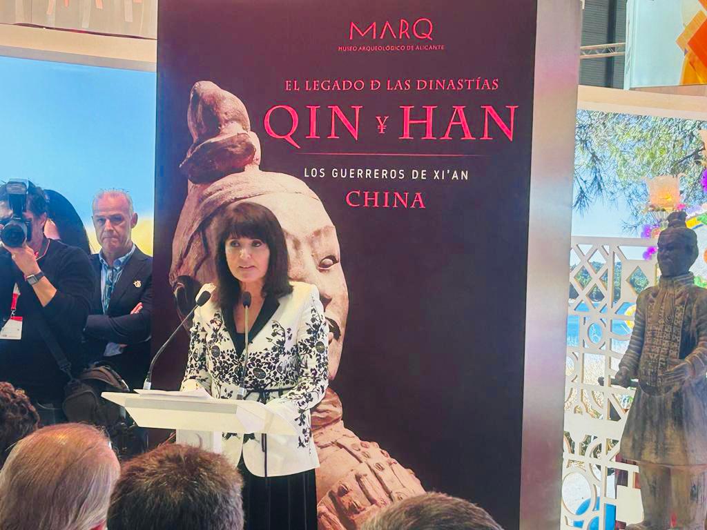 La Diputación de Alicante presenta en FITUR 'Los Guerreros de Xi'an' estatuas funerarias recuperadas de la tumba del primer emperador de China La Diputación de Alicante presenta en FITUR 'Los Guerreros de Xi'an' estatuas funerarias recuperadas de la tumba del primer emperador de China