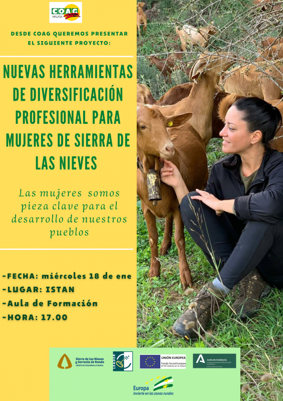 COAG organiza en Istán el taller 'Nuevas herramientas de diversificación profesional para mujeres de la Sierra de las Nieves' COAG organiza en Istán el taller 'Nuevas herramientas de diversificación profesional para mujeres de la Sierra de las Nieves'