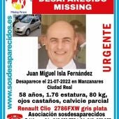 Juan Miguel Isla lleva desaparecido desde el mes de julio