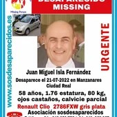 Juan Miguel Isla lleva desaparecido desde el mes de julio Juan Miguel Isla lleva desaparecido desde el mes de julio