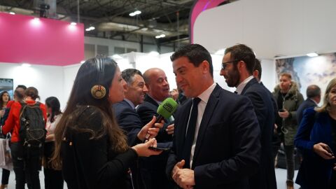 Cristobal Ortega con Blanca Lara en Fitur