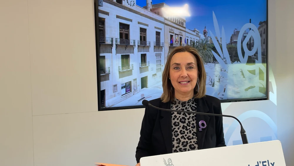 La edil de Educación, María José Martínez, durante la comparecencia de este lunes La edil de Educación, María José Martínez, durante la comparecencia de este lunes