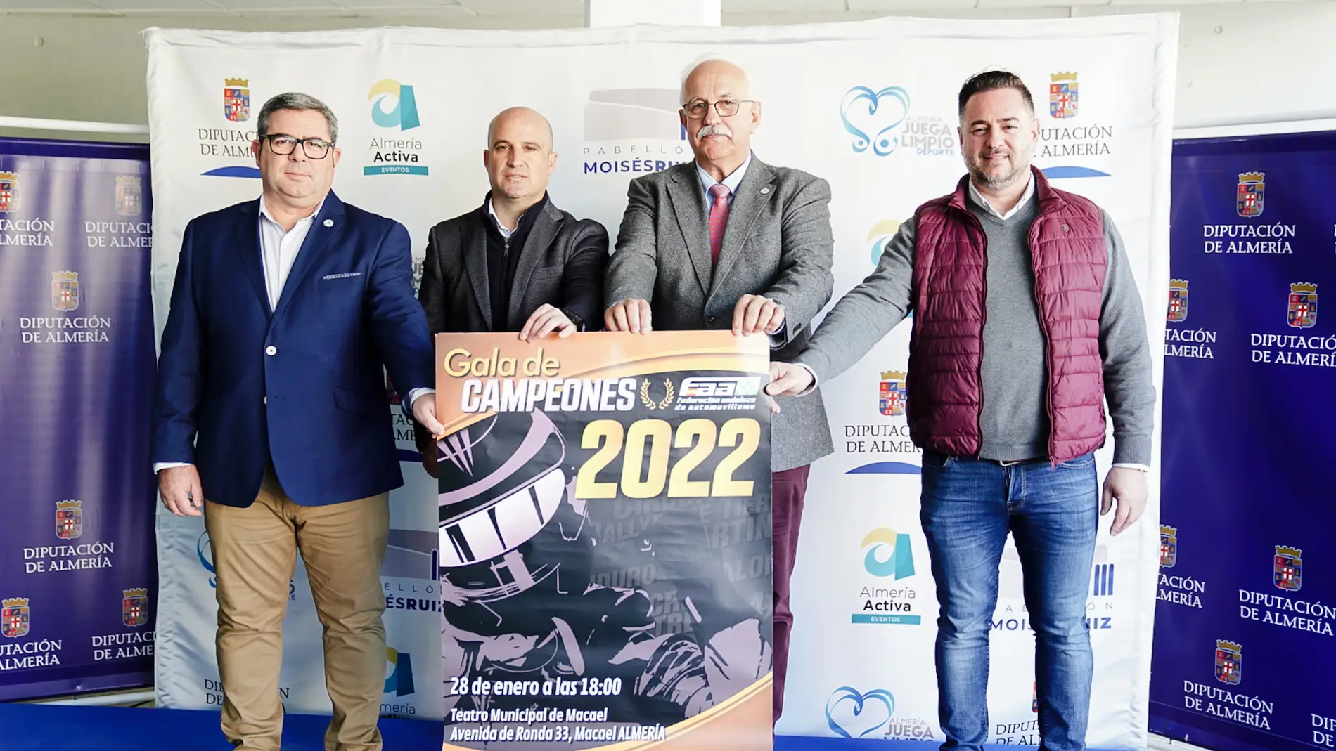Presentación de la gala de Campeones de Andalucía 2022 de automovilismo que este año se celebra en Macael