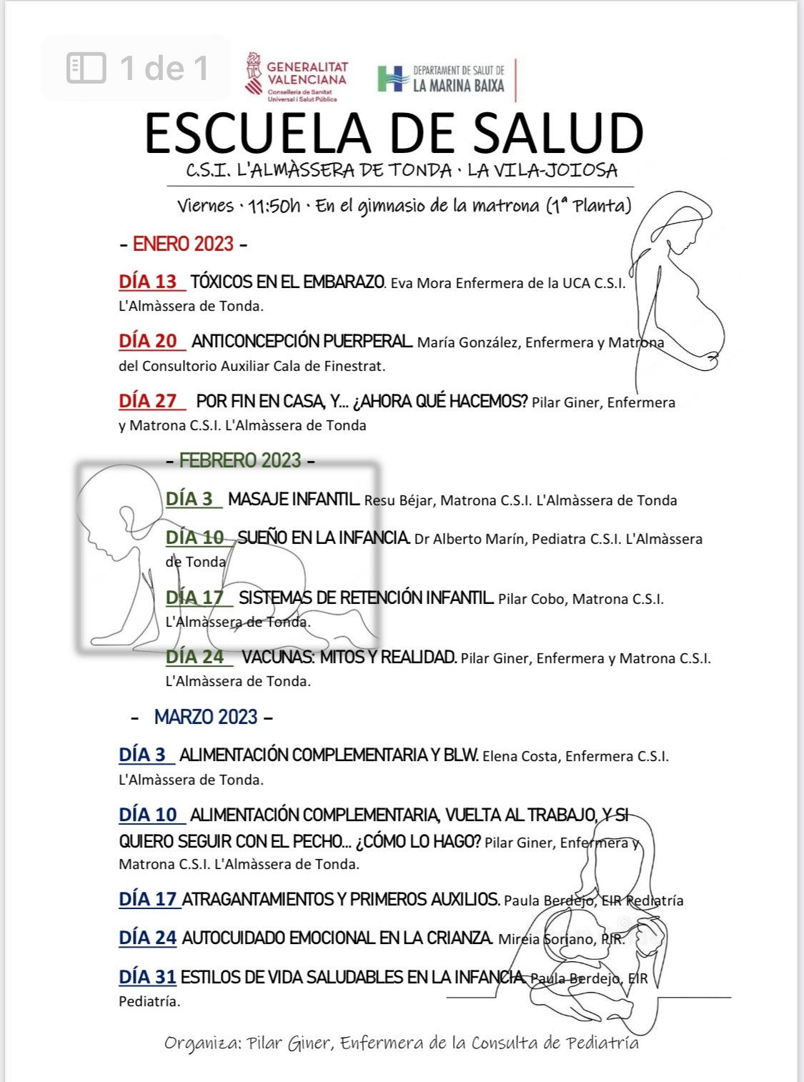 Charla para padres primerizos en el C.S. L'Almàssera de Tonda Charla para padres primerizos en el C.S. L'Almàssera de Tonda