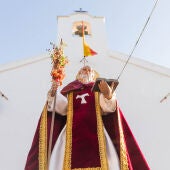 Imagen de San Antón durante la celebración este domingo 