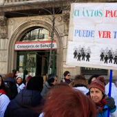 Movilización ante la Consejería de Sanidad de Madrid