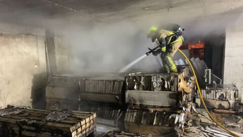 Una de las intervenciones de los Bomberos de Alicante 