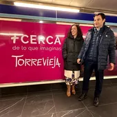 La nueva promoción turística de Torrevieja decora una estacion de metro de Madrid La nueva promoción turística de Torrevieja decora una estacion de metro de Madrid
