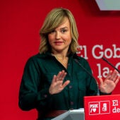 La portavoz del Comité Electoral del PSOE, Pilar Alegría