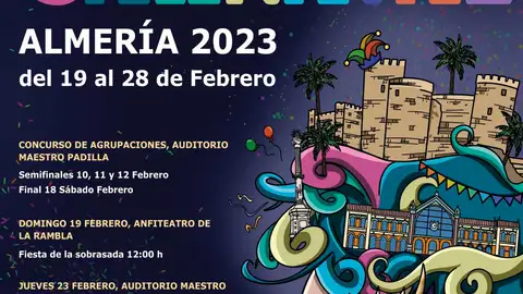 Cartel Carnaval 2023 Almería Cartel Carnaval 2023 Almería