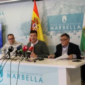 Cristóbal Garre, Baldomero León y José Alonso Cristóbal Garre, Baldomero León y José Alonso