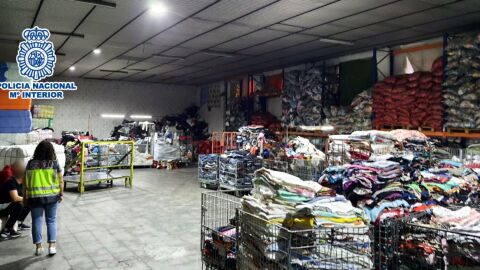 Nave del empresario detenido en Crevillent. Nave del empresario detenido en Crevillent.