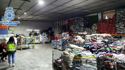 Nave del empresario detenido en Crevillent. Nave del empresario detenido en Crevillent.
