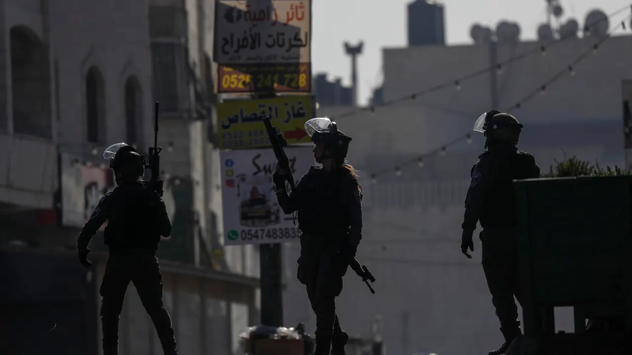 Imagen de archivo de la policía fronteriza israelí