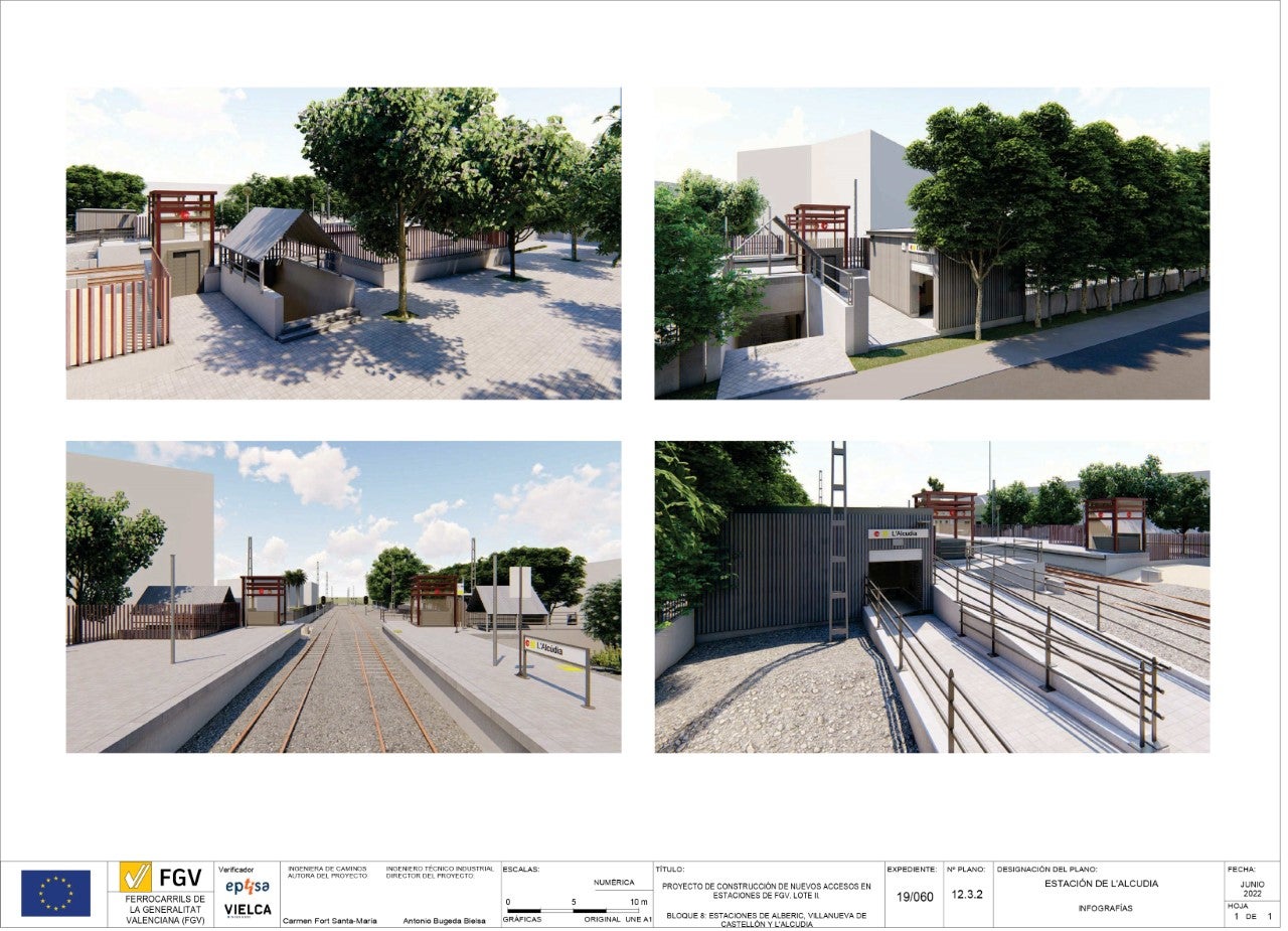 La estación de Metrovalencia de L'Alcúdia dispondrá de ascensores La estación de Metrovalencia de L'Alcúdia dispondrá de ascensores