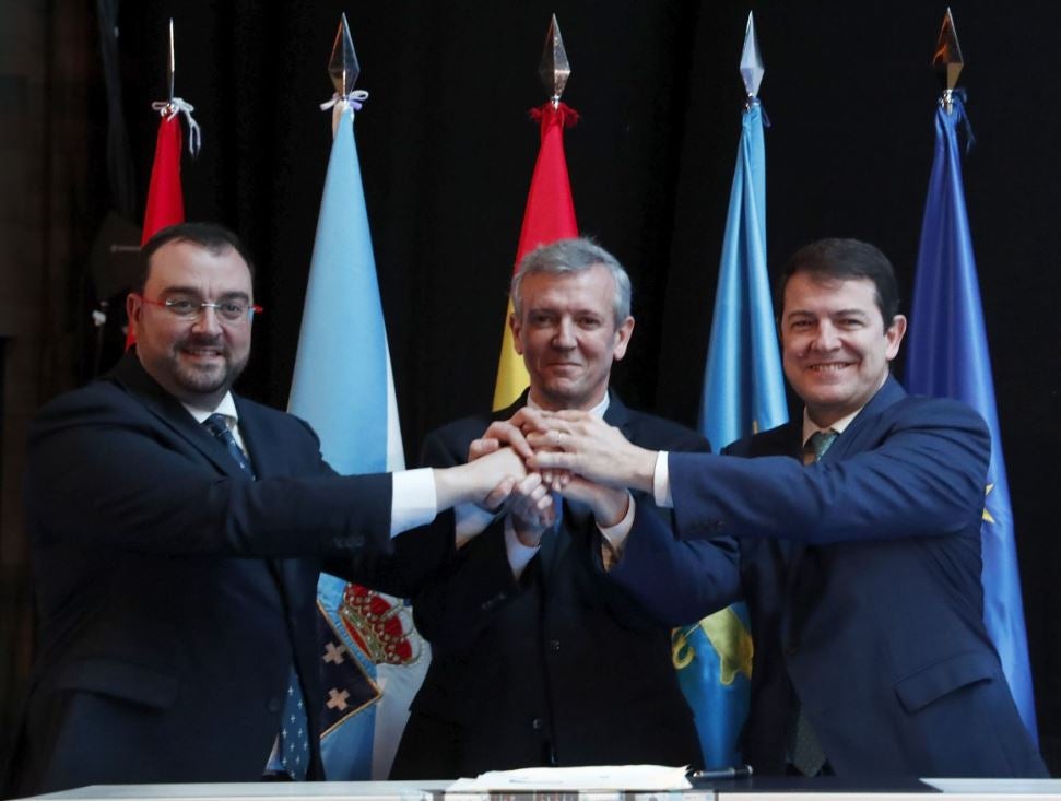 Barbón reivindica el Corredor del Atlántico para no descolgarse de la historia del futuro Barbón reivindica el Corredor del Atlántico para no descolgarse de la historia del futuro