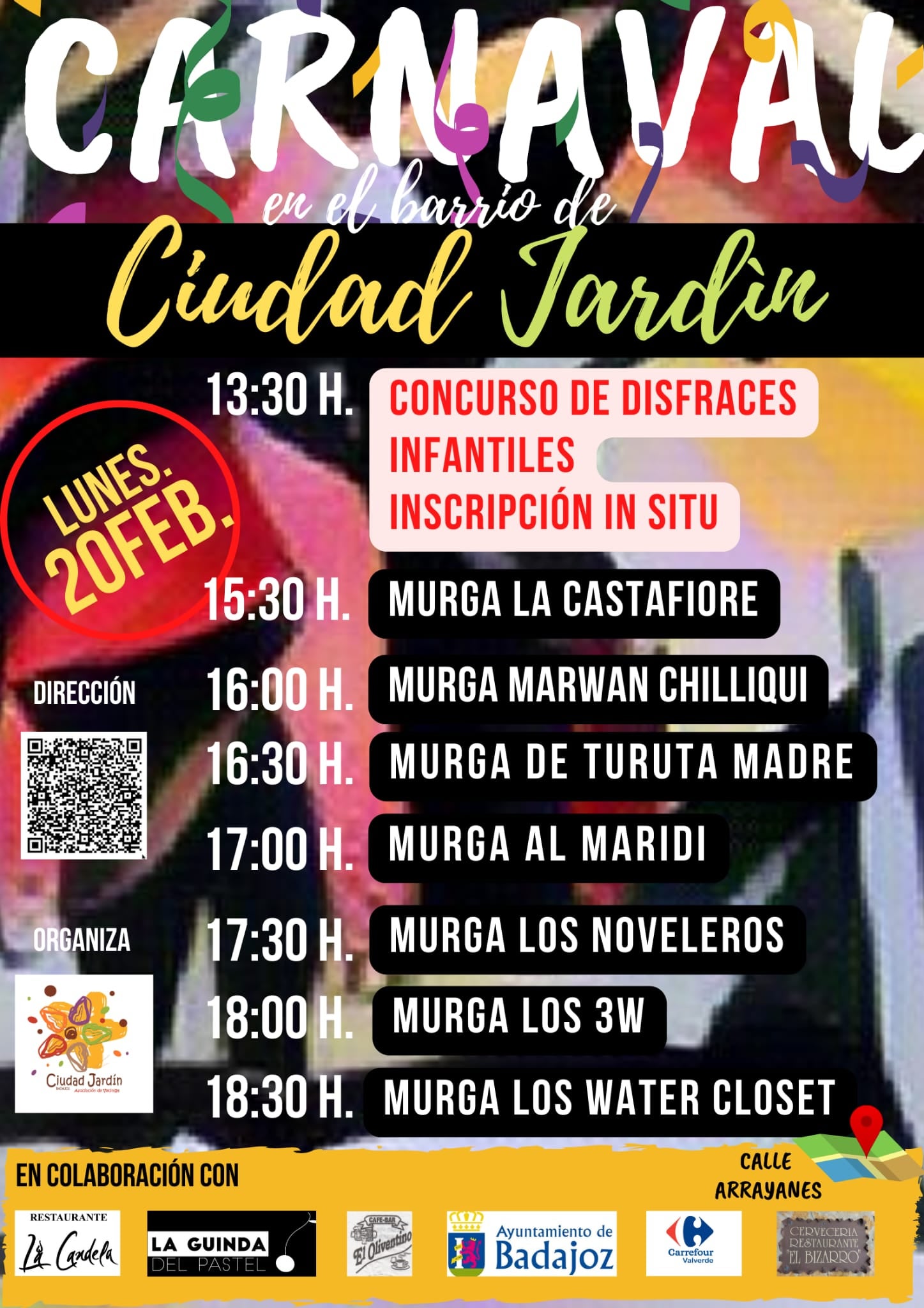Las actividades carnavaleras de Ciudad Jardín, en La Batucada Las actividades carnavaleras de Ciudad Jardín, en La Batucada