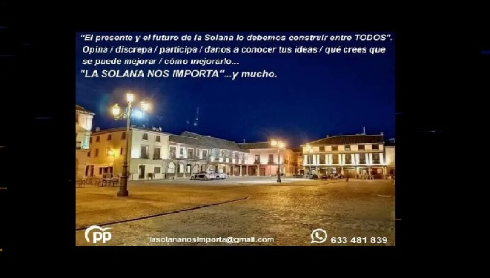 Frase que han querido ocultar en el ataque a la sede de candidatura de La Solana