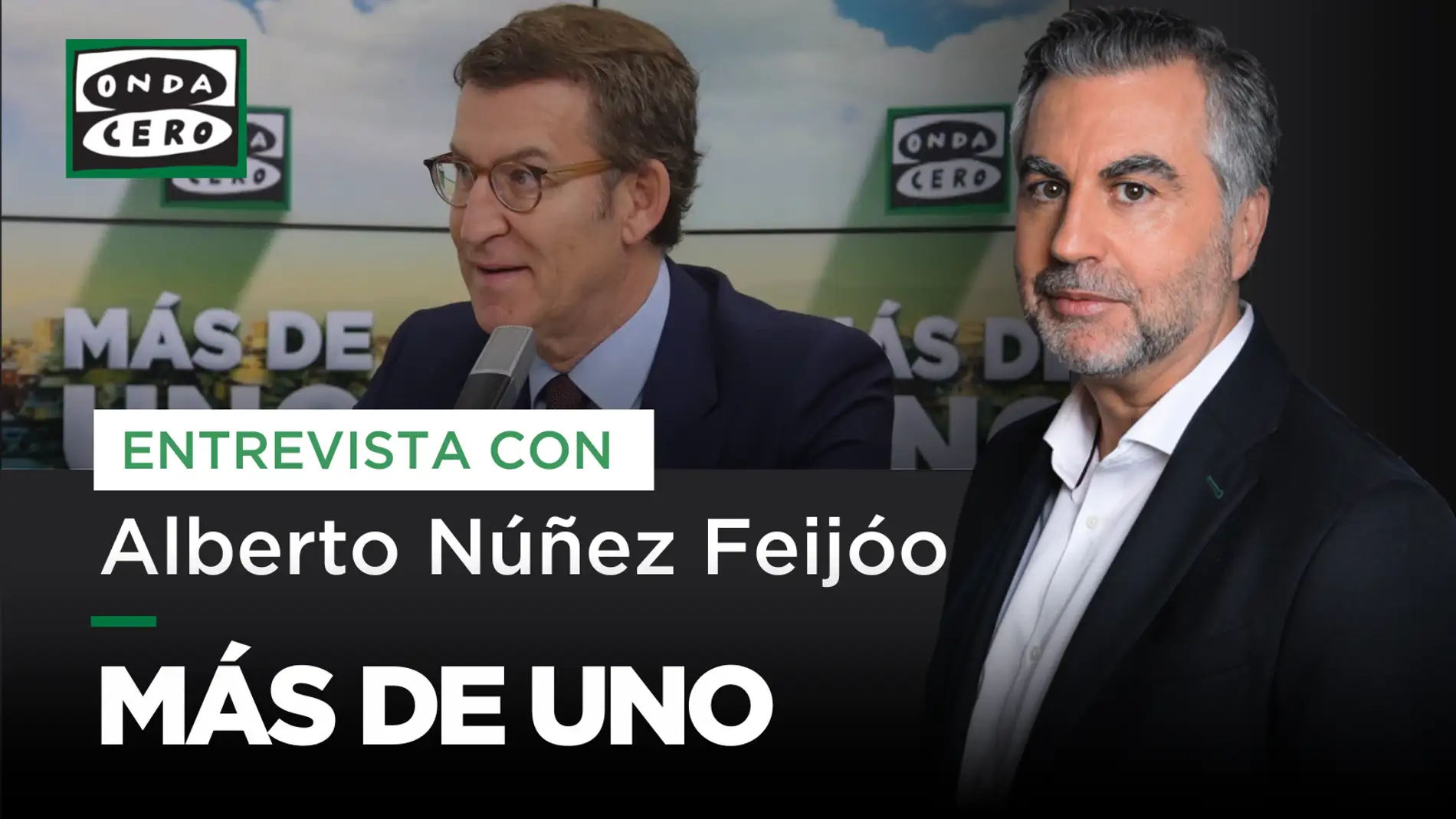 Carlos Alsina entrevista este miércoles a Alberto Núñez Feijóo en Más de Uno