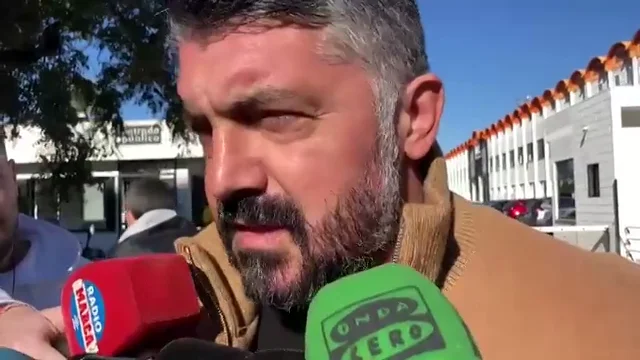 Gennaro Gattuso en su salida del Valencia CF Gattuso: "Voro tiene un trabajo muy difícil pero es valiente"