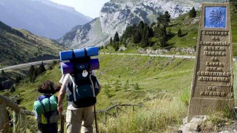 Camino de Santiago a su paso por Huesca