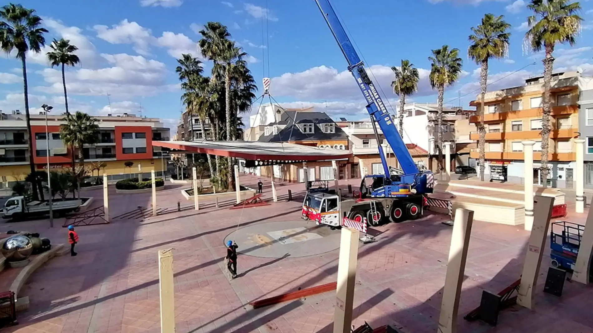 Comienzan las obras de remodelación y mejora de la Plaza de España de Rafal 
