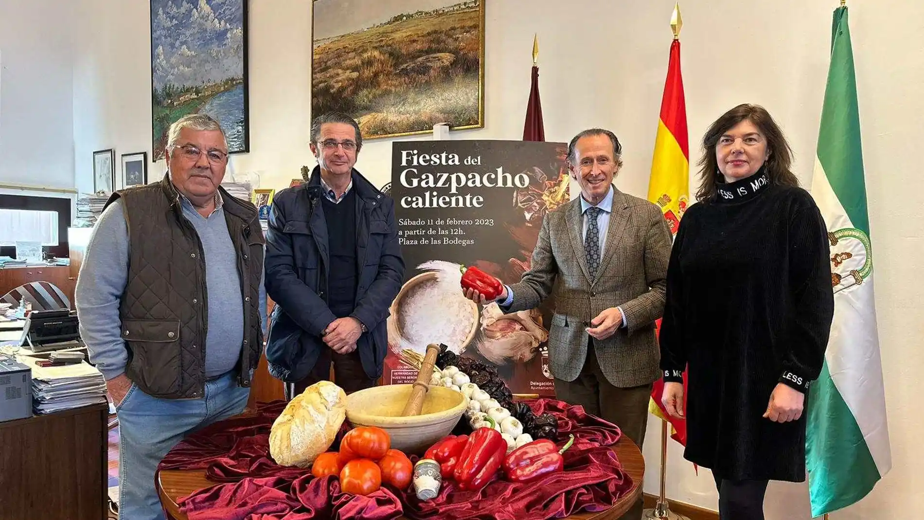 Presentación de la Fiesta del Gazpacho Caliente en Chiclana