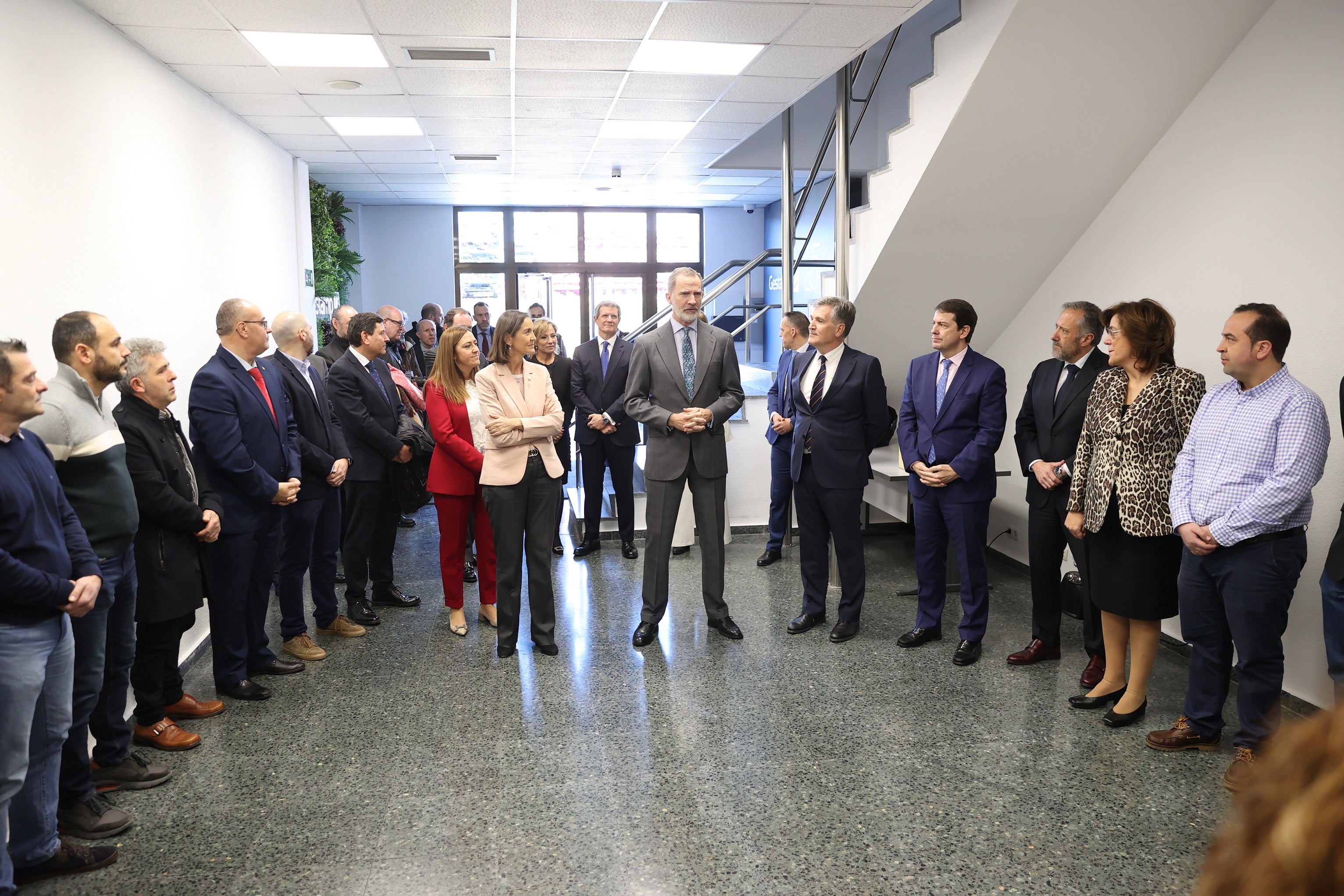 Los trabajadores de Cascajares mantienen un encuentro con Su Majestad el Rey Los trabajadores de Cascajares mantienen un encuentro con Su Majestad el Rey