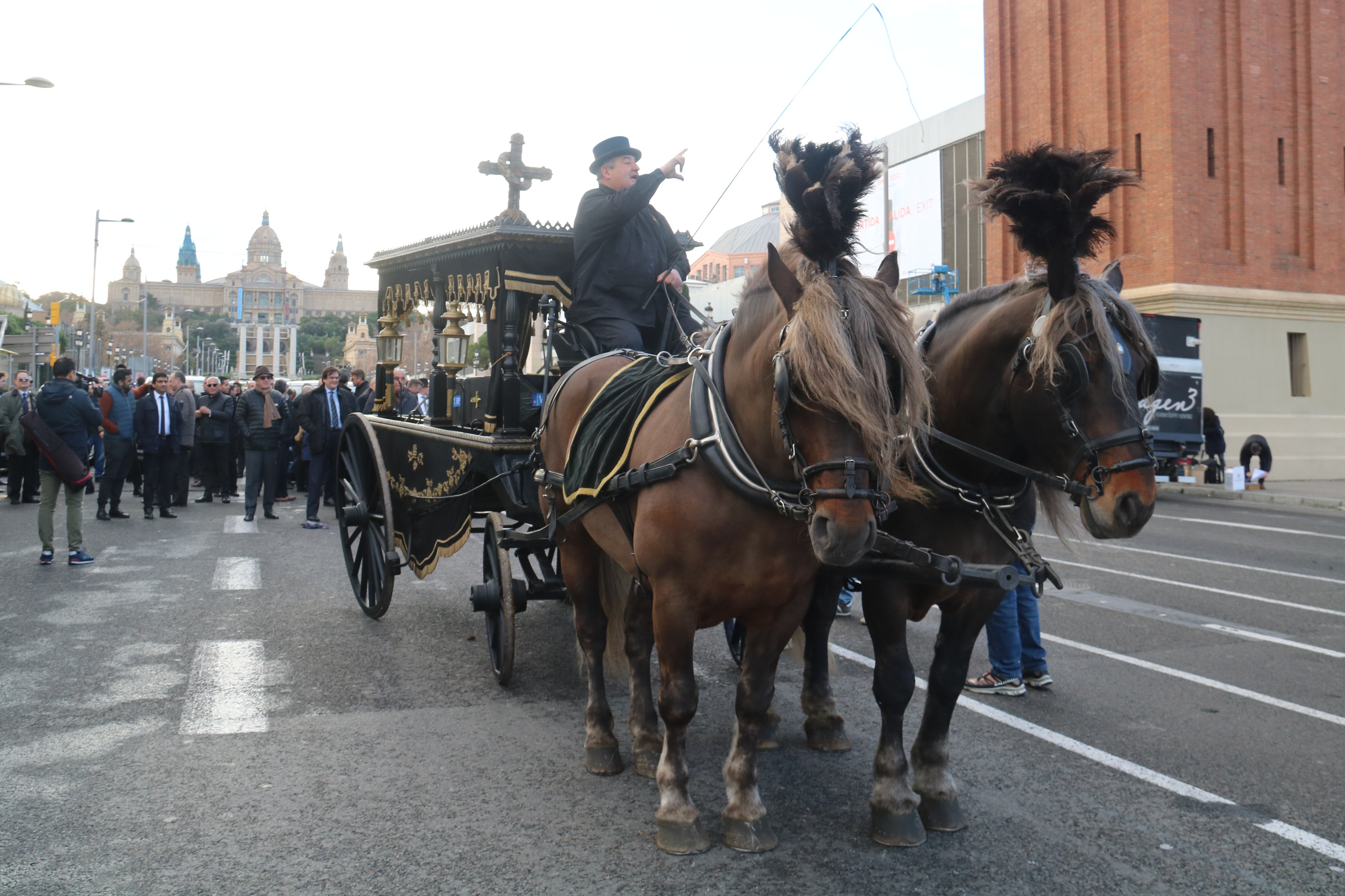 Marcha fúnebre de las VTC contra la regulación del govern Marcha fúnebre de las VTC contra la regulación del govern