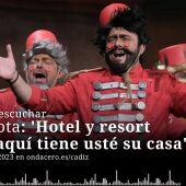 Chirigota 'Hotel y resort Cadi, aquí tiene usté su casa'