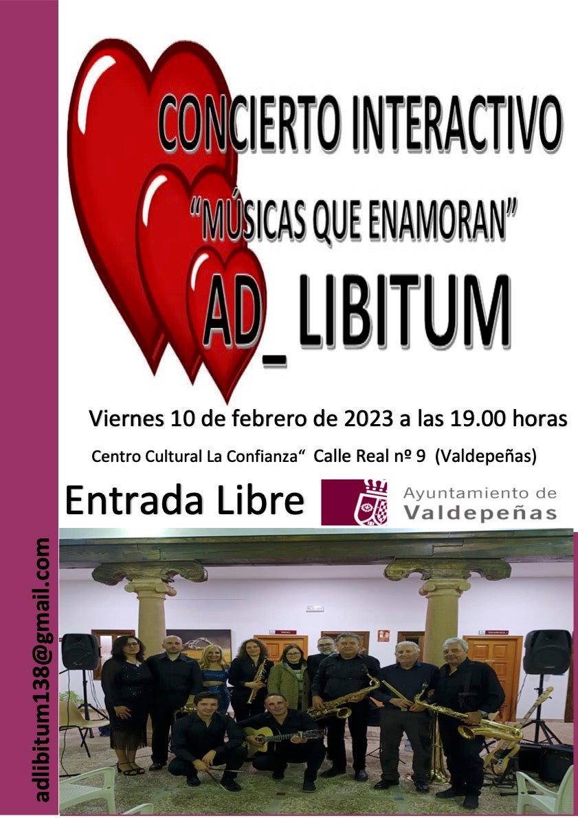 Ad Libitum ofrecerá "Músicas Que Enamoran" Ad Libitum ofrecerá "Músicas Que Enamoran"