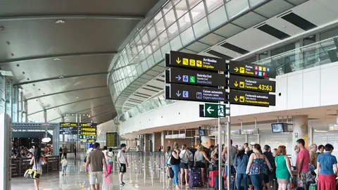 Imagen de archivo del interior de una terminal del Aeropuerto de Valencia Imagen de archivo del interior de una terminal del Aeropuerto de Valencia