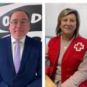 Julio César Miguel de AETICAL y Cristina Tuñón de Cruz Roja