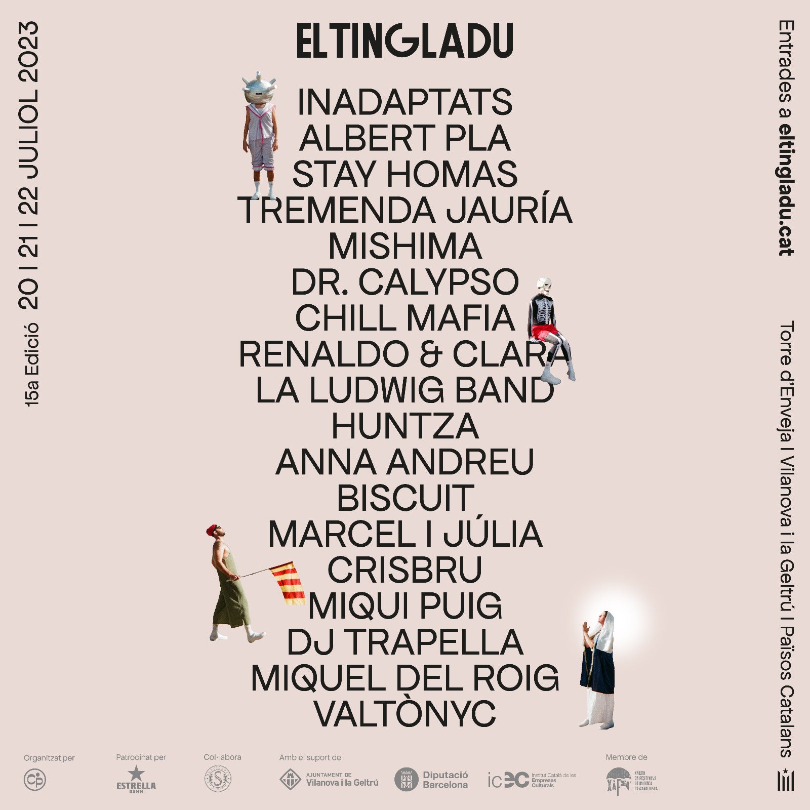 Stay Homas, Mishima i Albert Pla, caps de cartell del Tingladu de Vilanova Stay Homas, Mishima i Albert Pla, caps de cartell del Tingladu de Vilanova
