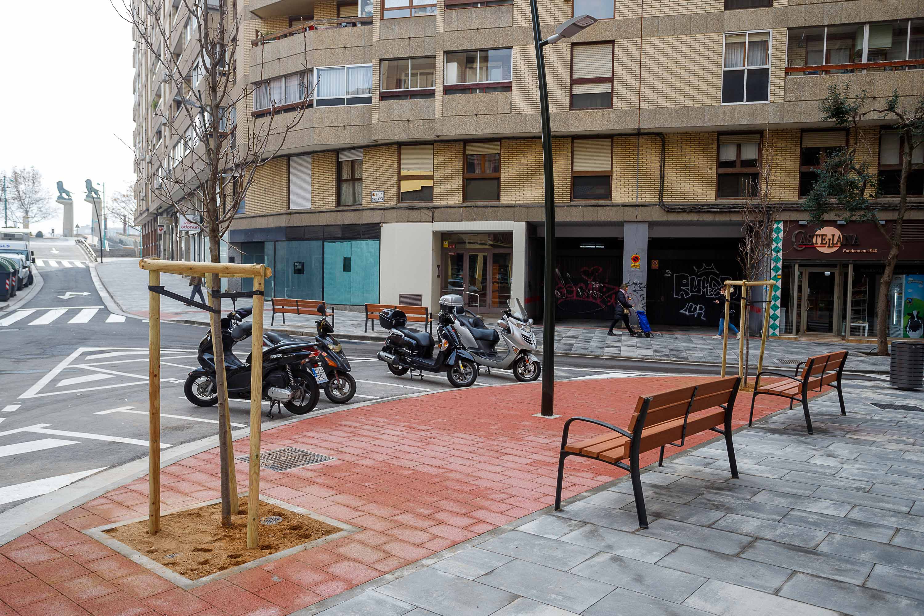 Menos calzada y más aceras en la nueva Sixto Celorrio Menos calzada y más aceras en la nueva Sixto Celorrio