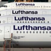 Aviones de la compañía Lufthansa