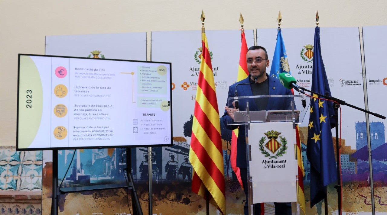Vila-real consolida el Plan de ayuda al comercio con las rebajas fiscales iniciadas en 2020 Vila-real consolida el Plan de ayuda al comercio con las rebajas fiscales iniciadas en 2020