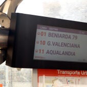pantalla inteligente parada autobus benidorm