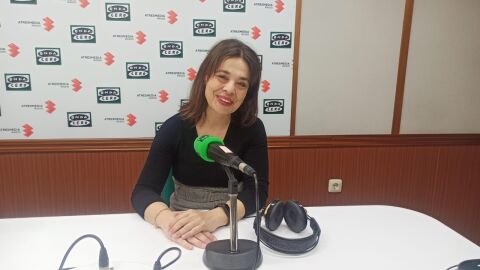 Pilar Zamora en los estudios de Onda Cero Ciudad Real