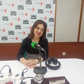 Pilar Zamora en los estudios de Onda Cero Ciudad Real Pilar Zamora en los estudios de Onda Cero Ciudad Real