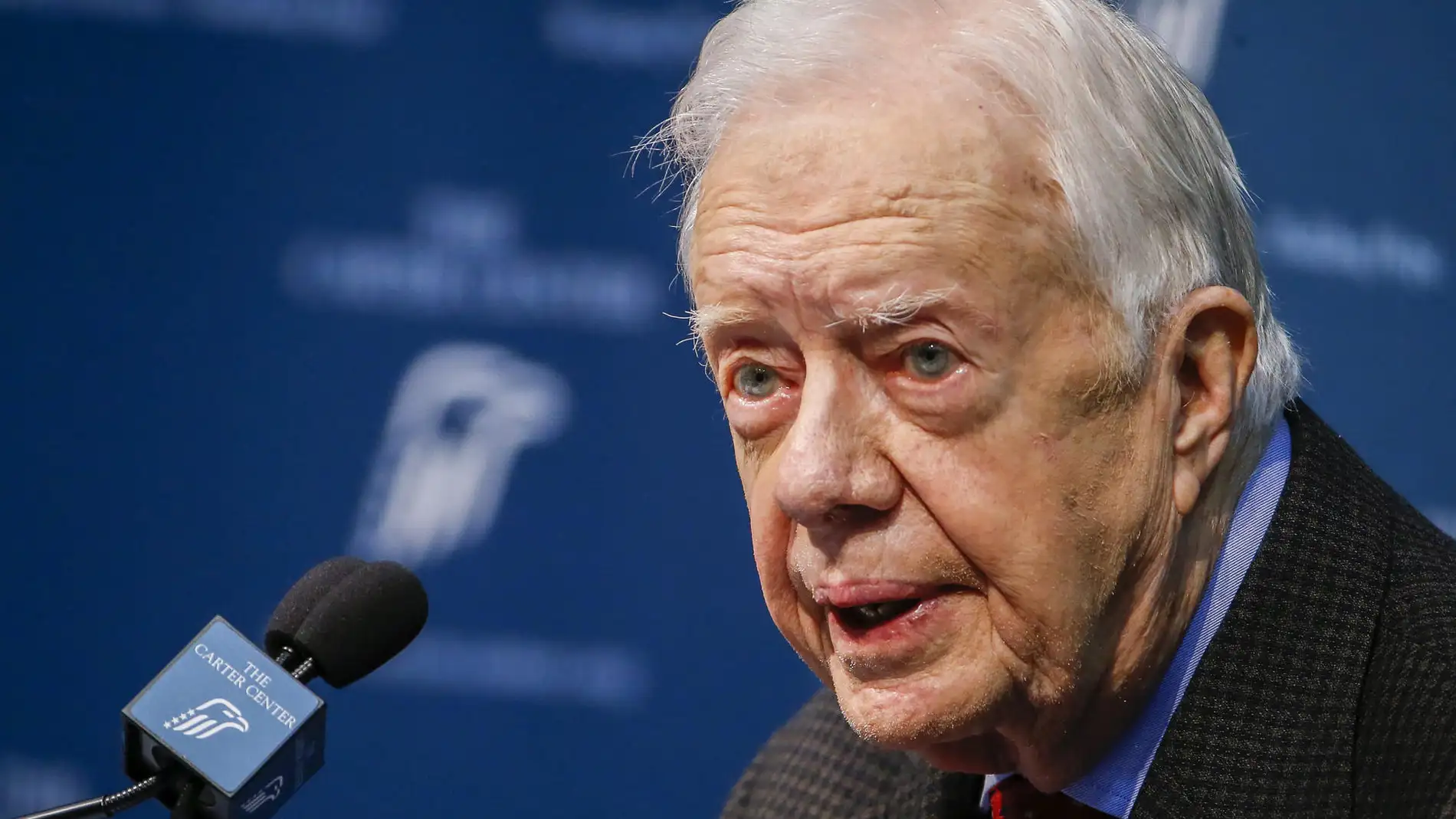 Expresidente estadounidense Jimmy Carter en su fundación en 2015