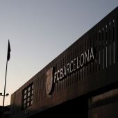 Entrada a las oficinas del Fútbol Club Barcelona