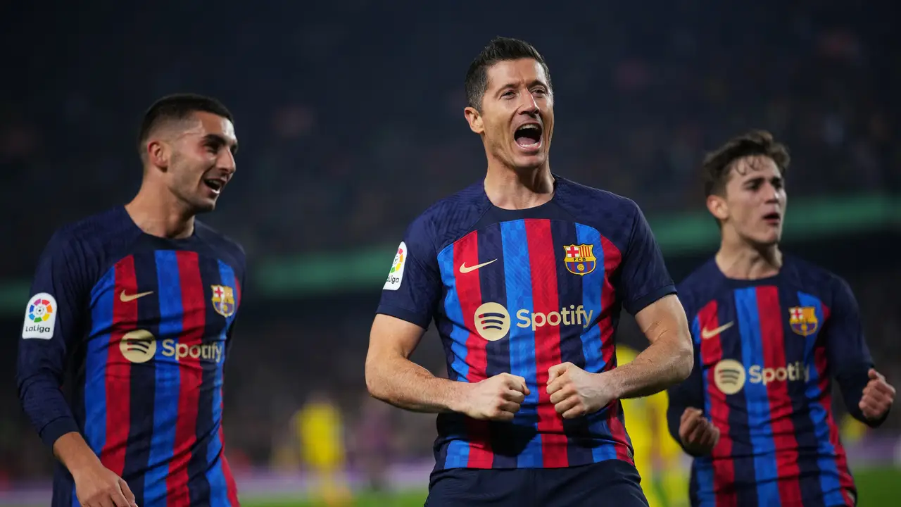 Lewandowski afina la puntería para Manchester Lewandowski afina la puntería para Manchester
